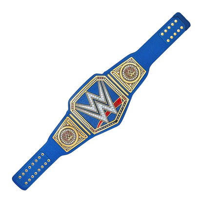 TRUESAGA - Universal Wrestling Championship Belt Class One Replica - Adult Waist Size Up to 46" - 2mm Metal Plate Genuine Leather Base