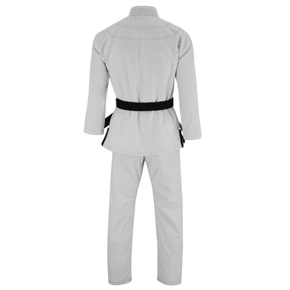 TRUESAGA - Regular Plain Jiu Jitsu Kimono Gi Uniform Deluxe BJJ Fabric - White Belt Included Kids & Adults Unisex