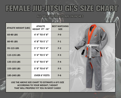 TRUESAGA - BJJ GIRL Pro Competition Jiu Jitsu Kimono Gi Uniform For Women Adult Athletes