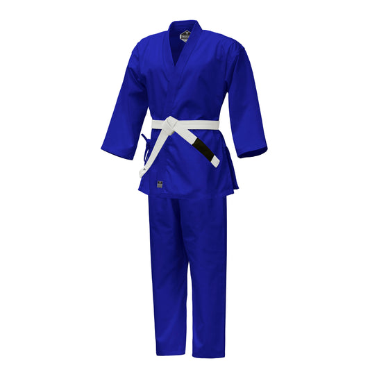 TRUESAGA - Regular Light Weight Karate Open Coat Uniform 8 Oz Cotton Poly Belt Included