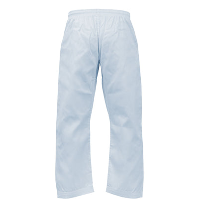 TRUESAGA - Solid Color Regular Karate Pants 8 Oz Cotton-Poly Light Weight Unisex