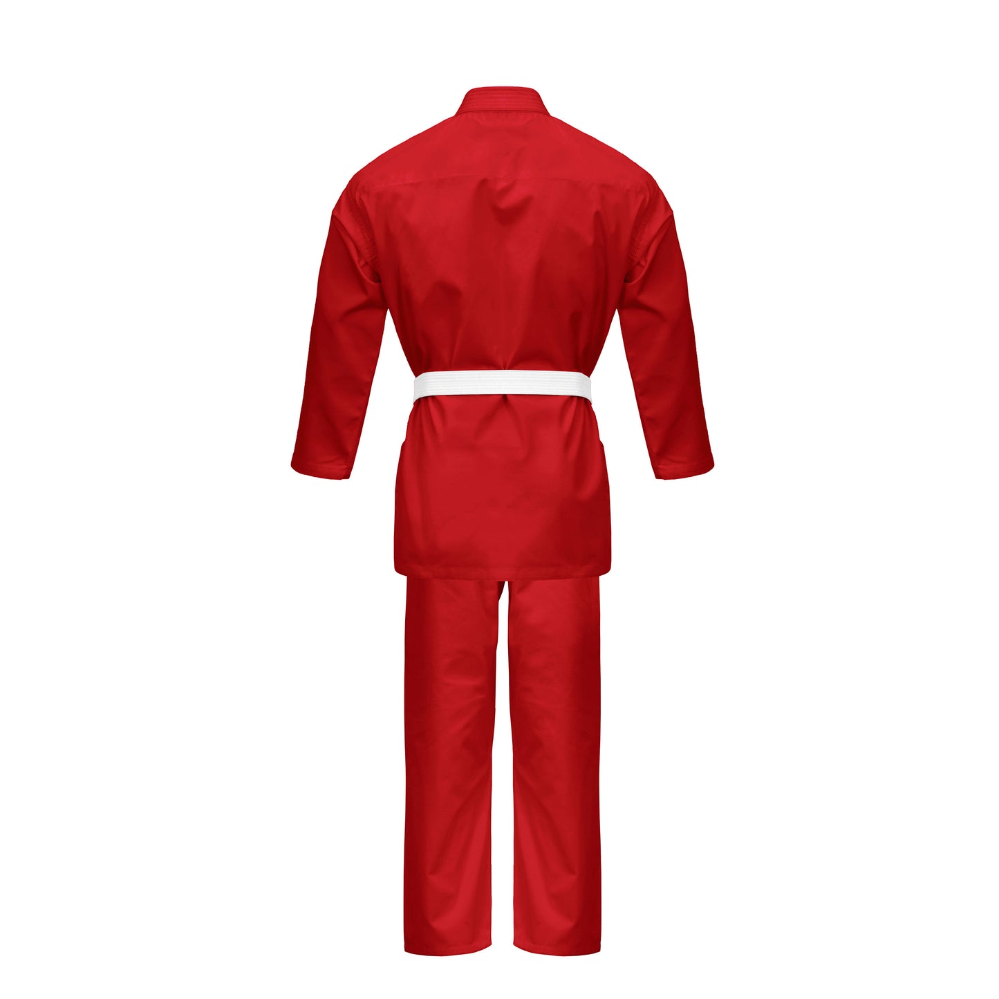 TRUESAGA - Regular Light Weight Karate Open Coat Uniform 8 Oz Cotton Poly Belt Included