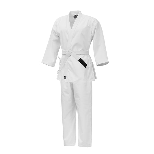 TRUESAGA - Regular Light Weight Karate Open Coat Uniform 8 Oz Cotton Poly Belt Included